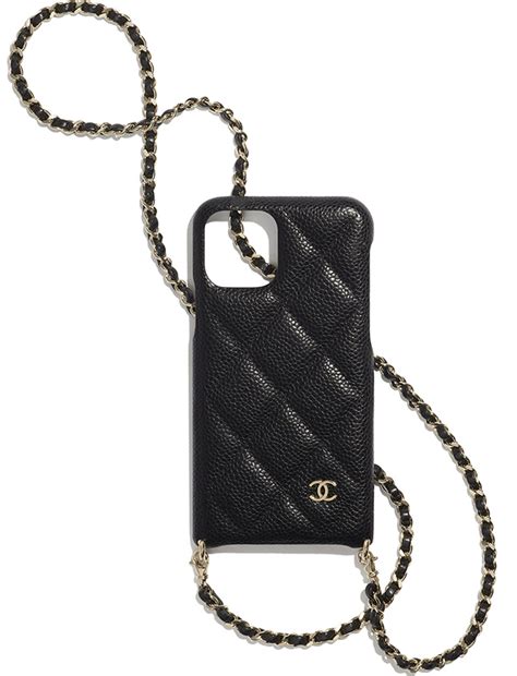 chanel pieces for phone cases|chanel iphone case with chain.